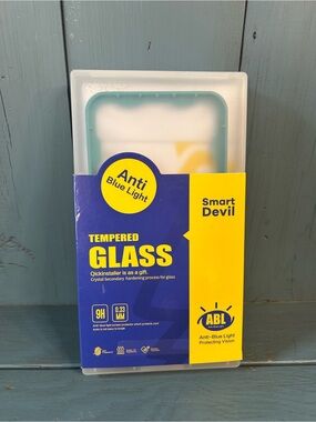 Anti Blue Light Tempered Glass Screen Protector - Blue